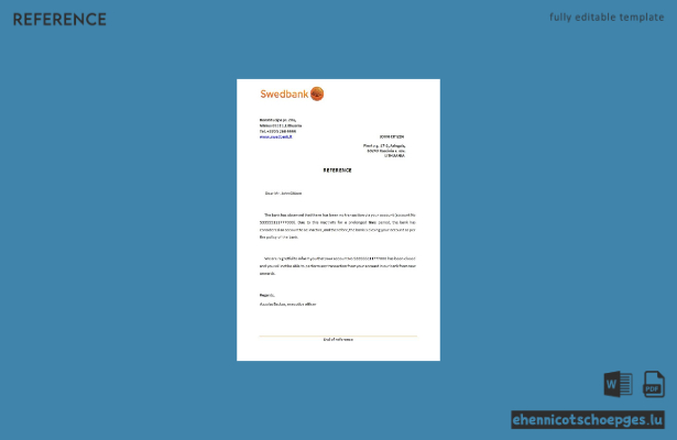 Beispiel für die Schließung der Swedbank in Litauen (Vorschau)